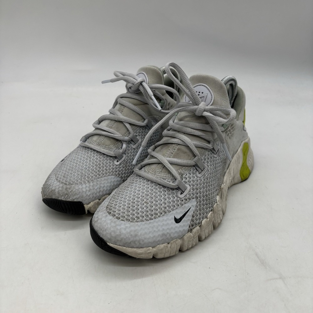 Nike Free Metcon 4 Shoes Womens 8 Grey Green Running Athletic Gyn Work Out
